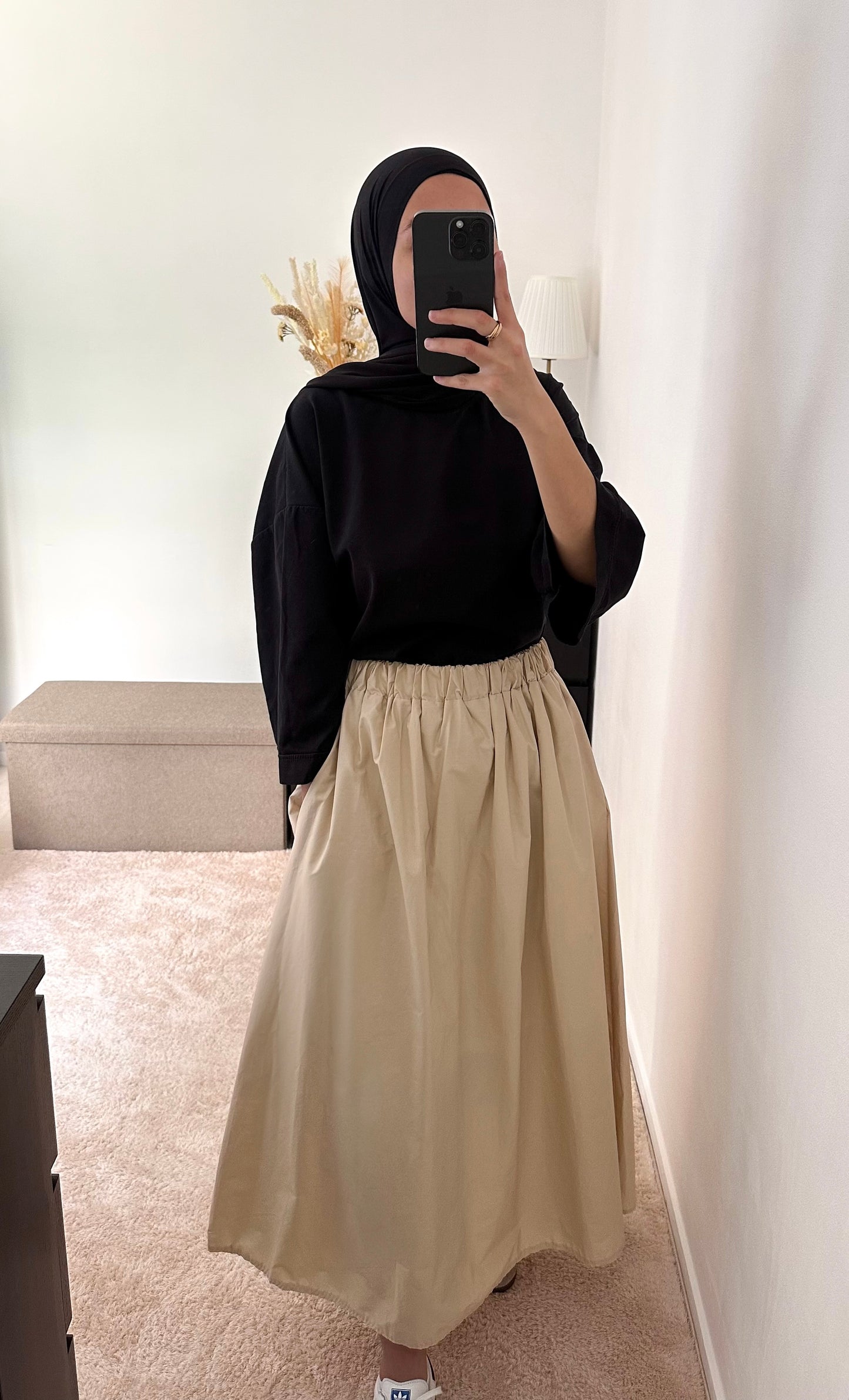 Jupe trapèze - Beige