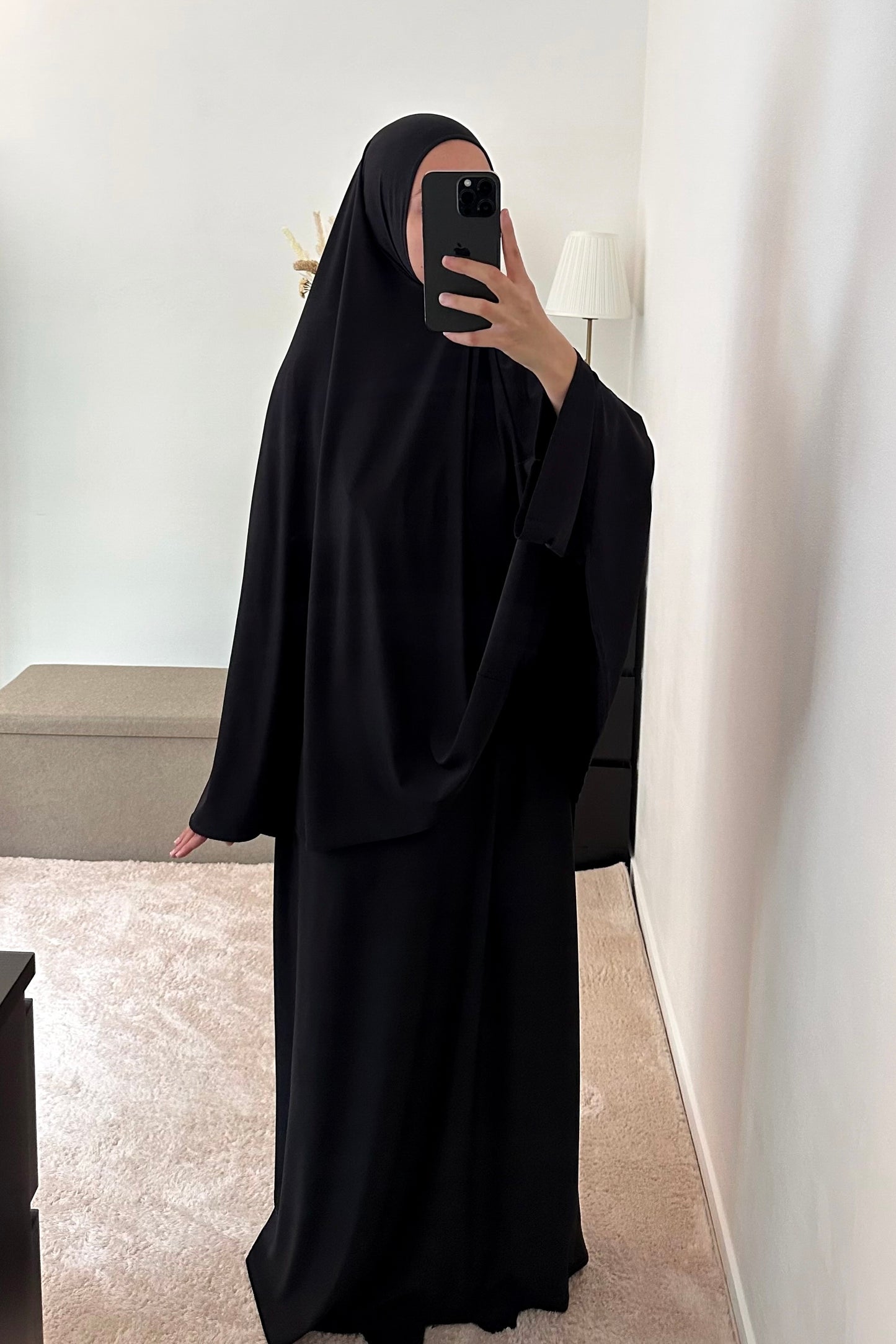 Set Jersey Premium - Abaya et khimar - Noir